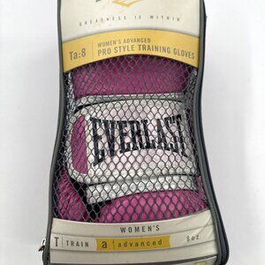 EVERLAST Pro Style Training Gloves Elite Boxing 8 oz PINK Advanced Sparring NEW